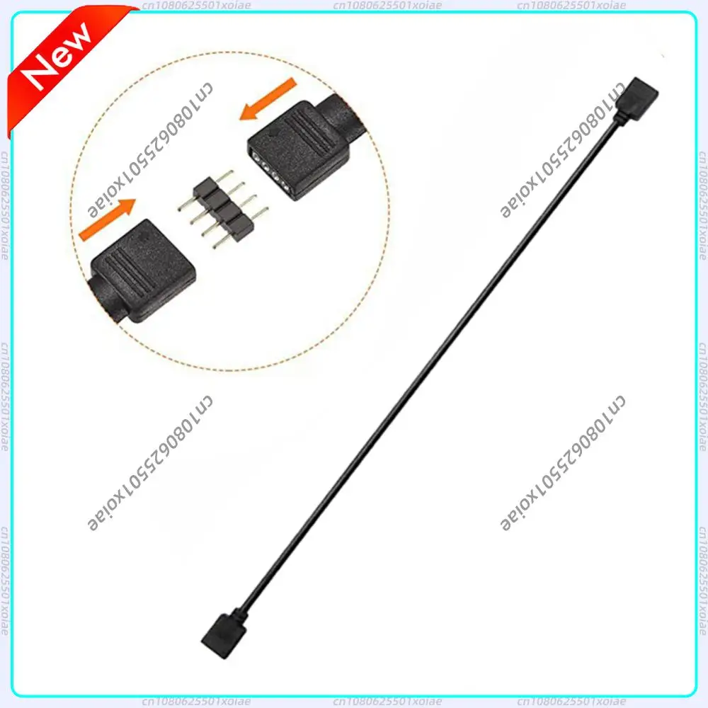1 To 1 AURA RGB Extension Adapter Cable LED Light Strip 5V 3Pin/12V 4Pin Extension Adapter Cable AURA Extension Cable for ASROCK