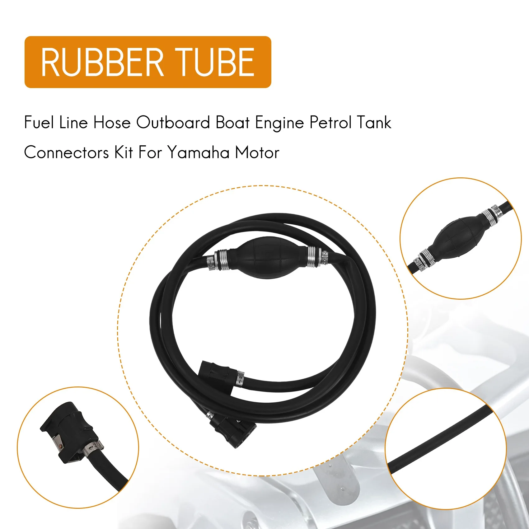 Easy To Use Fuel Line Hose Outboard Boat Engine Petrol Tank Connectors Kit For Motor
Easy To Use Fuel Line Hose Outboard Boat Engine Petrol Tank Connectors Kit For Motor