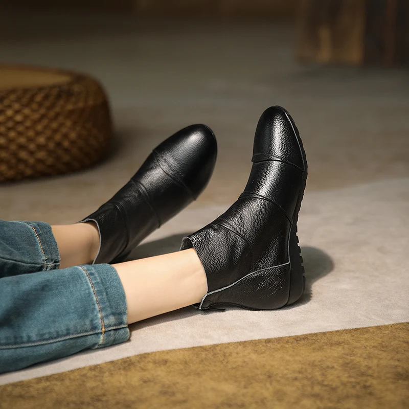 2023 Winter Women Boots Round Toe Chunky Heel Shoes for Women Genuine Leather Autumn Ankle Boots Chelsea Boots
2023 Winter Women Boots Round Toe Chunky Heel Shoes for Women Genuine Leather Autumn Ankle Boots Chelsea Boots
