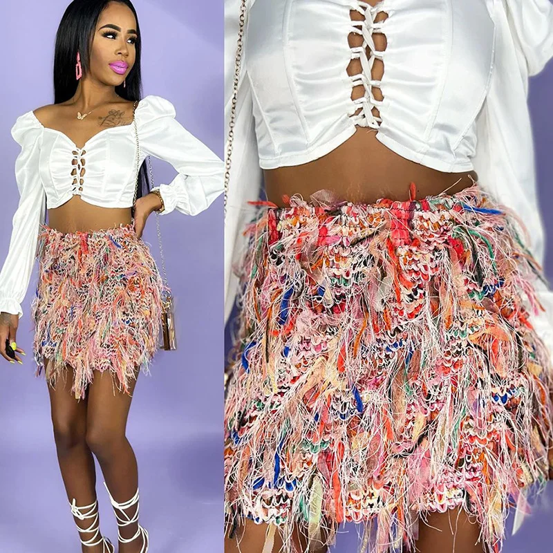 Summer Women Mini Club Skirt Lace Casual Pleated Safety Short Ruffles Casual Tassel Fashion
Summer Women Mini Club Skirt Lace Casual Pleated Safety Short Ruffles Casual Tassel Fashion