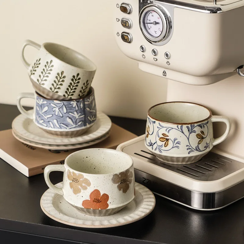 WD light luxury retro coffee cup set high-end exquisite household water cup ceramic mug
WD light luxury retro coffee cup set high-end exquisite household water cup ceramic mug