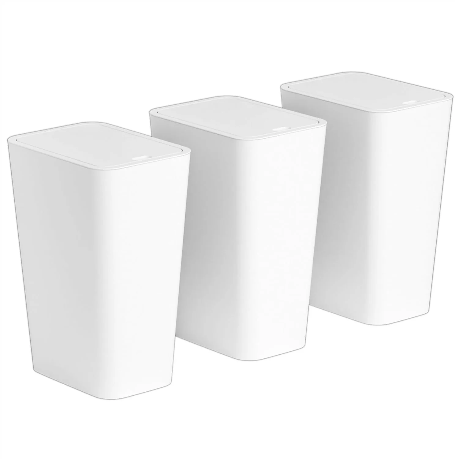 12L Slim Bathroom Trash Can with Lid, 3.17 Gallon Narrow Plastic Garbage Can for Kitchen, Bedroom, Office, 3PCS
12L Slim Bathroom Trash Can with Lid, 3.17 Gallon Narrow Plastic Garbage Can for Kitchen, Bedroom, Office, 3PCS