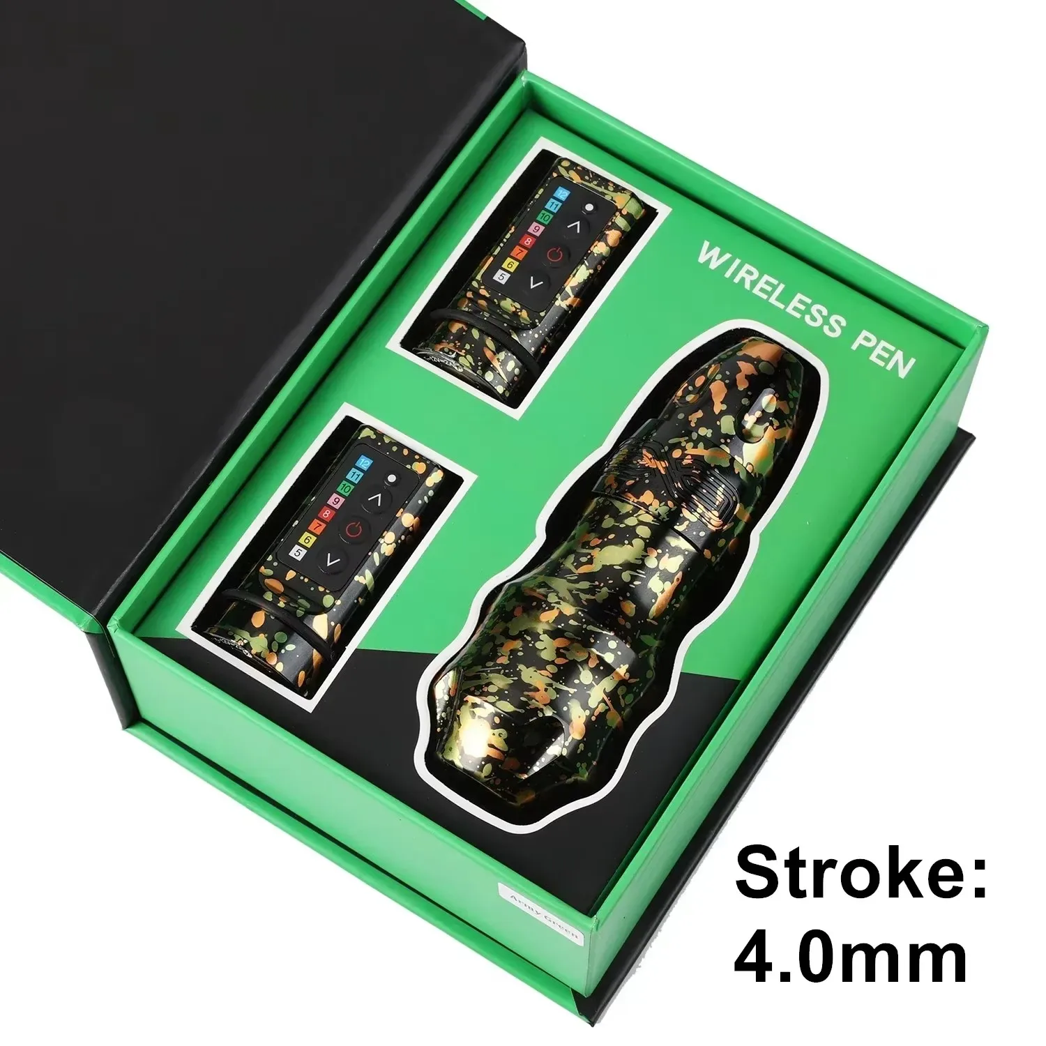 Новая ручка для тату-машины с чернильным картриджем, ход 4,0 мм, 2400 мАч, большая емкость, двойная батарея, электрическая ручка для татуировки без сердечника
Новая ручка для тату-машины с чернильным картриджем, ход 4,0 мм, 2400 мАч, большая емкость, двойная батарея, электрическая ручка для татуировки без сердечника