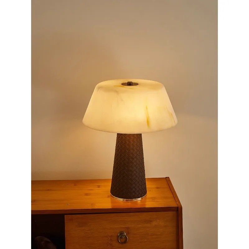 French medieval imitation marble table lamp designer living room bedroom bedside lamp
French medieval imitation marble table lamp designer living room bedroom bedside lamp