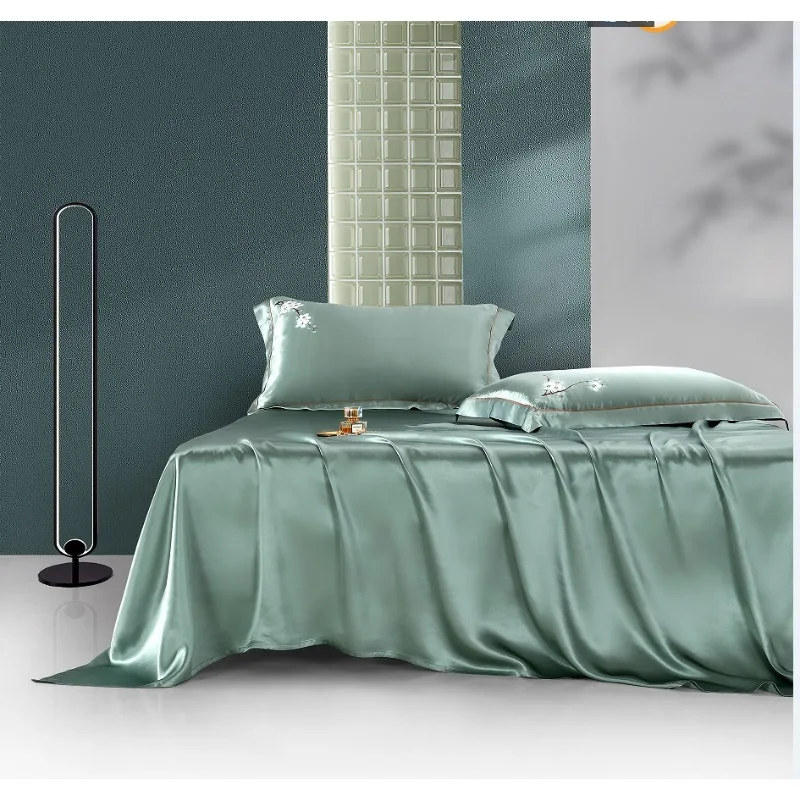 100% Mulberry Silk Duvet Cover Bed Sheet Pillowcases Four-Piece Set 500TC Stitched Eco-Friendly Soft Skin-Friendly Light Luxury
100% Mulberry Silk Duvet Cover Bed Sheet Pillowcases Four-Piece Set 500TC Stitched Eco-Friendly Soft Skin-Friendly Light Luxury