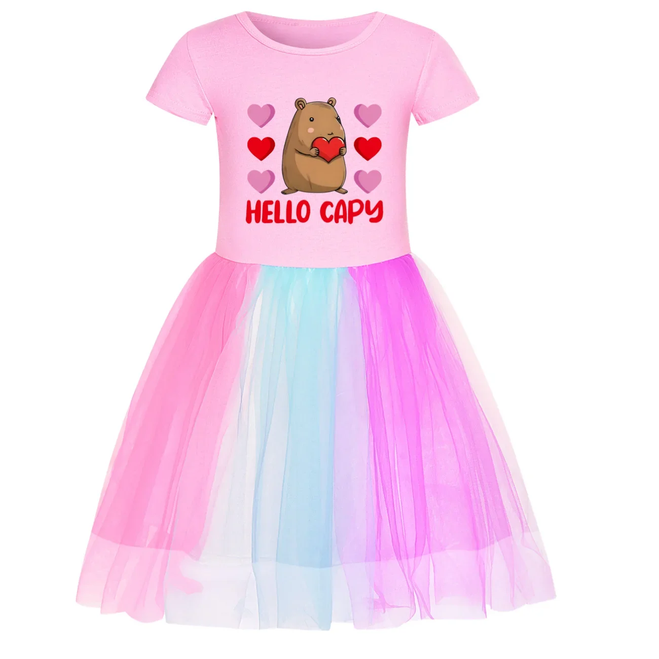 Loves Copybara Dress Baby Girls Cute Cartoon Capybara Clothes Girl Summer Short Sleeve Casual Dresses Children Princess Vestidos
Loves Copybara Dress Baby Girls Cute Cartoon Capybara Clothes Girl Summer Short Sleeve Casual Dresses Children Princess Vestidos