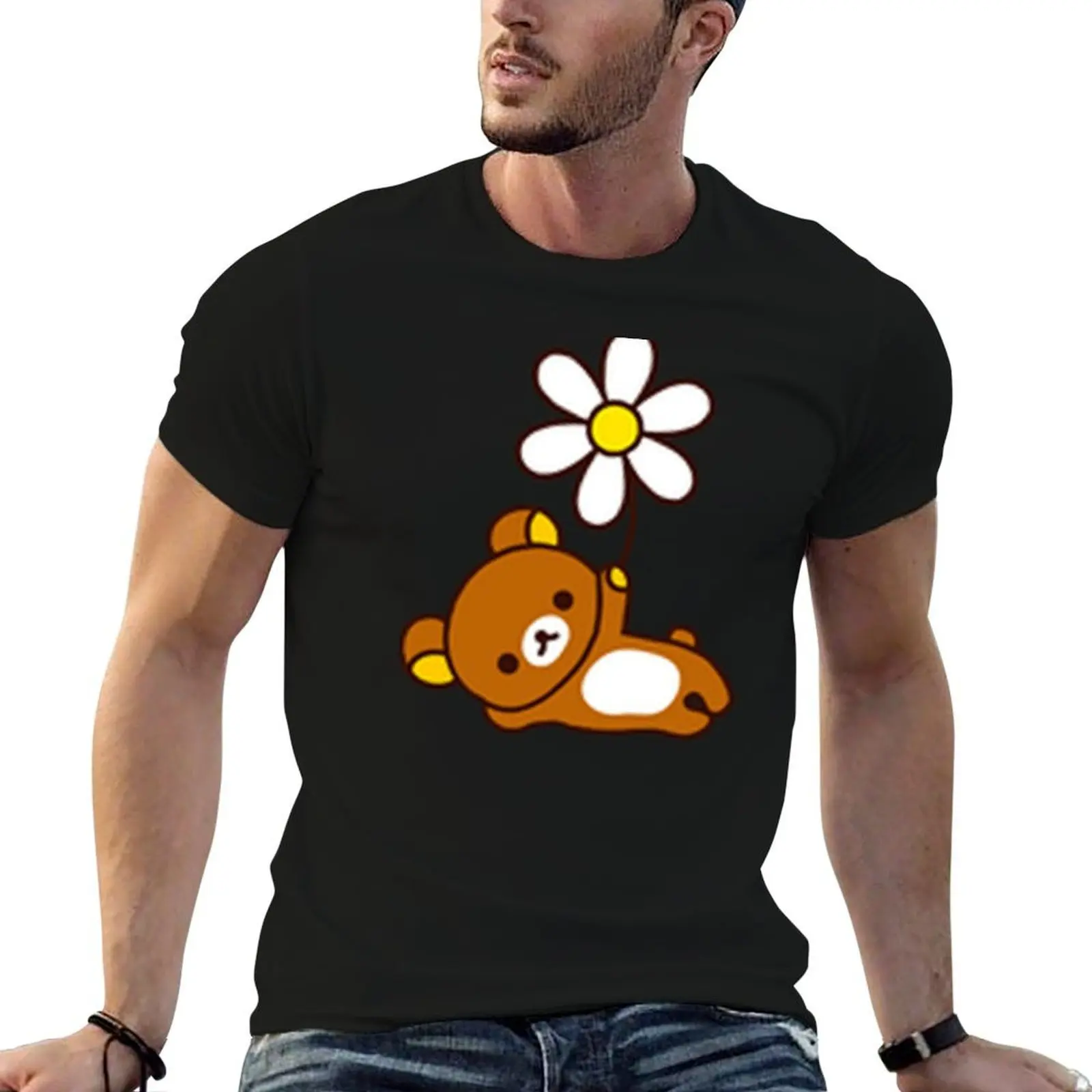 Brown Bear Rilakkuma With Daisy Flower T-Shirt man t shirts for men casual man tshirt t shirts for man graphic funny T-shirt
Brown Bear Rilakkuma With Daisy Flower T-Shirt man t shirts for men casual man tshirt t shirts for man graphic funny T-shirt