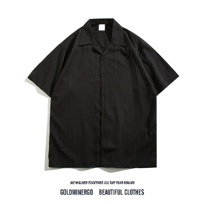 Casual Loose Men's ort Sve irt Cuban Collar Faion Brand Pure Color Five-Quarter Sve irt Versatile Summer Outerwear
Casual Loose Men's ort Sve irt Cuban Collar Faion Brand Pure Color Five-Quarter Sve irt Versatile Summer Outerwear
