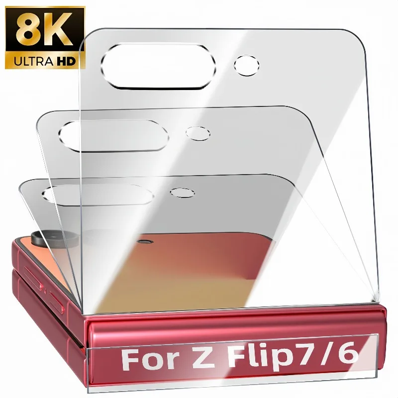 8 in 1Screen Protector for Samsung Galaxy Z Flip 7/6 Tempered Glass Film for ZFlip7 Hinge Protector Film Anti-Scratch Protector
8 in 1Screen Protector for Samsung Galaxy Z Flip 7/6 Tempered Glass Film for ZFlip7 Hinge Protector Film Anti-Scratch Protector