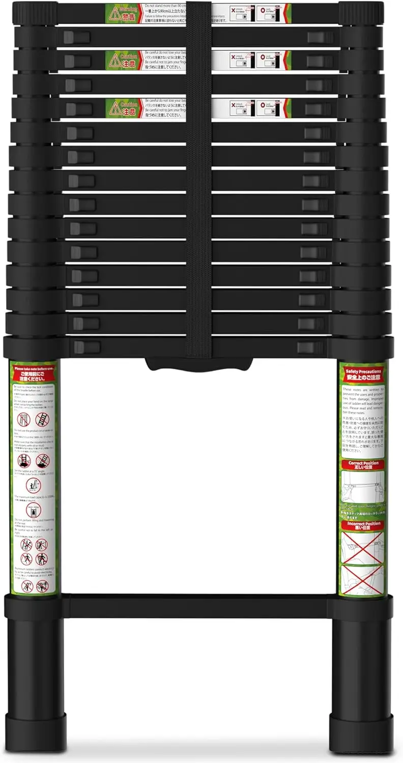 20.3FT Aluminum Extension Ladder with Dual Locking, Max Load 330lbs, Compact Foldable for RV, Attic, Roof & Multi-Surface Use
20.3FT Aluminum Extension Ladder with Dual Locking, Max Load 330lbs, Compact Foldable for RV, Attic, Roof & Multi-Surface Use