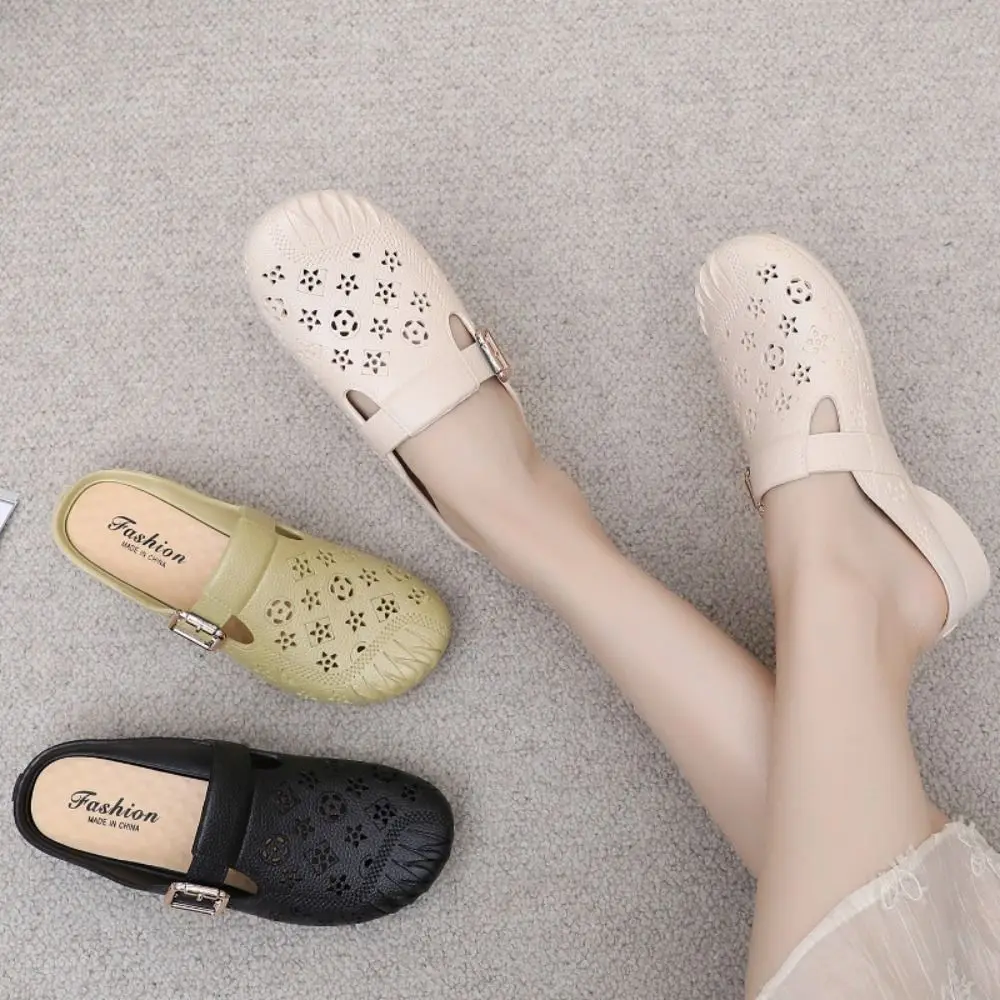 Casual Soft PVC Slippers Women Hollow Flower Half Drag Slides Sandals Non-Slip Shoes Beach Flats Slippers Girls
Casual Soft PVC Slippers Women Hollow Flower Half Drag Slides Sandals Non-Slip Shoes Beach Flats Slippers Girls