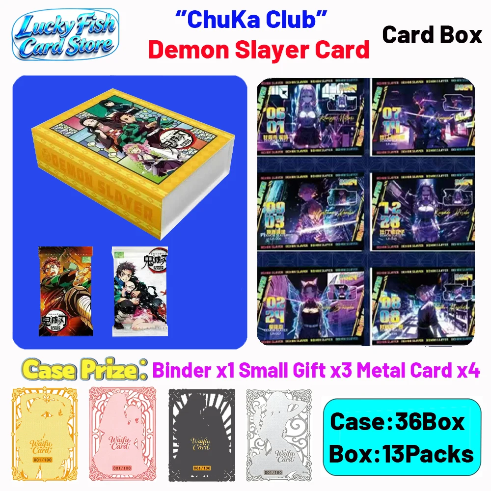 Wholesale 2026 Special Offer Products ChuKa Creative Studio Demon Slayer Cards Exquisite Blind Box Children's Toy Gifts
Wholesale 2026 Special Offer Products ChuKa Creative Studio Demon Slayer Cards Exquisite Blind Box Children's Toy Gifts