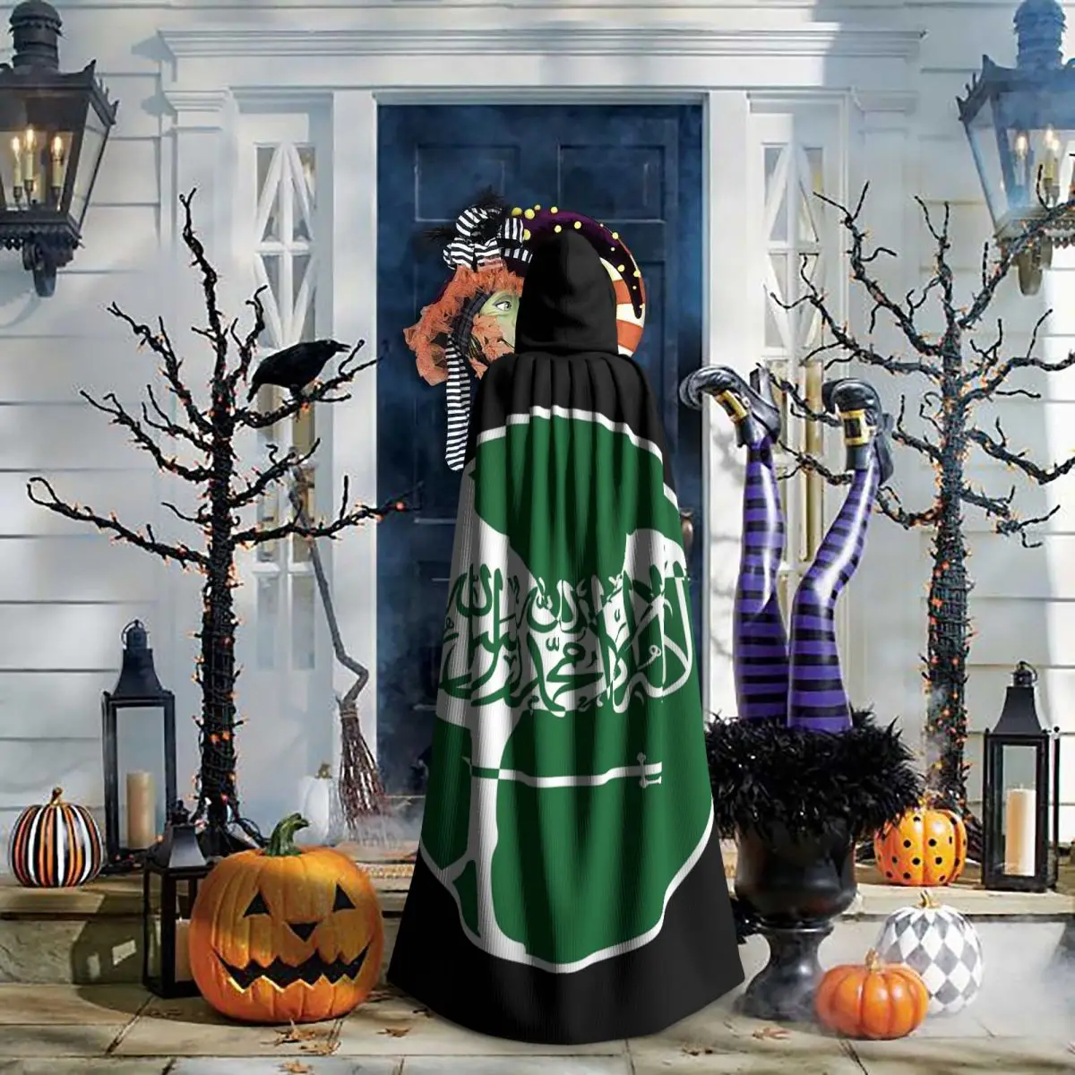 Saudi Arabia Dromedary Saudi National Animal Flag Long Hooded Cloak Witch Medieval Costume Cosplay Cape HalloweenCoat
Saudi Arabia Dromedary Saudi National Animal Flag Long Hooded Cloak Witch Medieval Costume Cosplay Cape HalloweenCoat