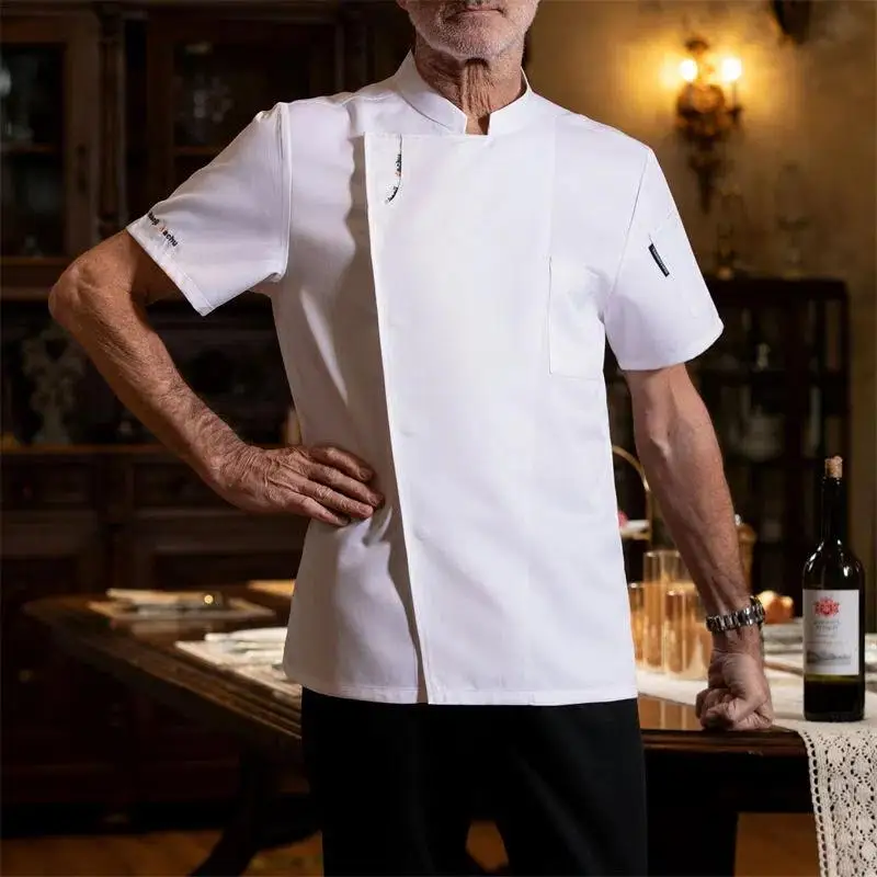 Chef's Workwear Customized Logo Catering Kitchen Clothes Baking Cake Shop Western Restaurant Top Summer Short Sleeved Shirt
Chef's Workwear Customized Logo Catering Kitchen Clothes Baking Cake Shop Western Restaurant Top Summer Short Sleeved Shirt