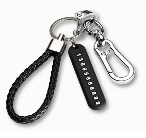 1PC Car Keychain 8-Shaped Buckle Anti Loss Phone Number Plate Woven Rope Pendant Fashionable And Simple Women'S Creative Gifts
1PC Car Keychain 8-Shaped Buckle Anti Loss Phone Number Plate Woven Rope Pendant Fashionable And Simple Women'S Creative Gifts