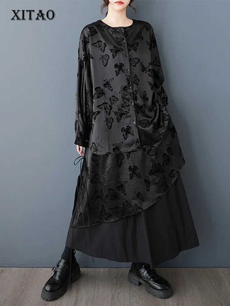 XITAO Irregular Patchwork Single Breasted Set Casual O-neck Elastic Waist Full Sleeve Bandage Autumn Female Dress Set GMM1336
XITAO Irregular Patchwork Single Breasted Set Casual O-neck Elastic Waist Full Sleeve Bandage Autumn Female Dress Set GMM1336