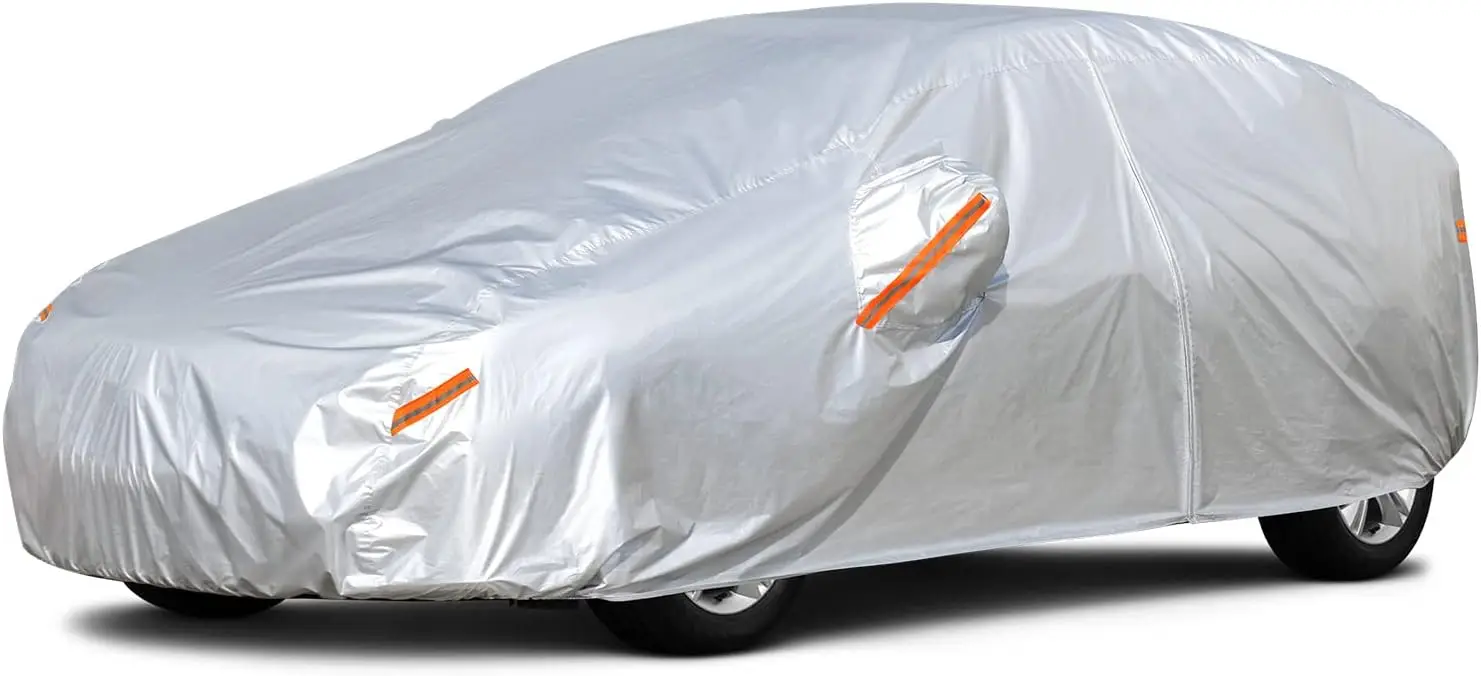 Waterproof All-Weather Hatchback Car Cover with Zipper, Fits Mazda3, Corolla, Golf GTI, Focus (Up to 177 Inch)
Waterproof All-Weather Hatchback Car Cover with Zipper, Fits Mazda3, Corolla, Golf GTI, Focus (Up to 177 Inch)