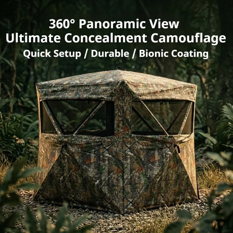 Portable Lightweight Hunting Tent Convenient Secluded Survival Trekking Tent Professional Multifunctional Camping Equipment
Portable Lightweight Hunting Tent Convenient Secluded Survival Trekking Tent Professional Multifunctional Camping Equipment