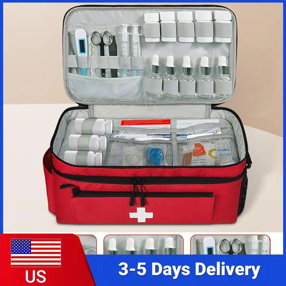 Pill Bottle Organizer with Lockable Zippers Travel Emergency Kit Empty Medication Travel Case for Home and Travel
Pill Bottle Organizer with Lockable Zippers Travel Emergency Kit Empty Medication Travel Case for Home and Travel