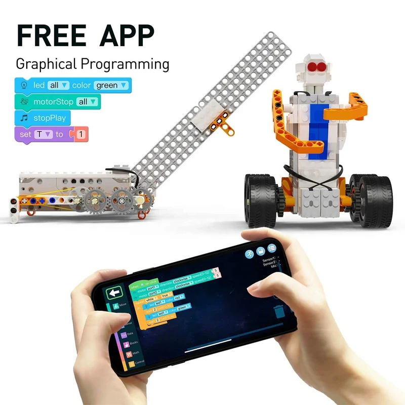 Лидер продаж Tiktok Stem Robot Block Programming Обучающие строительные блоки Робот 30+-в-1 Игрушка для детей
Лидер продаж Tiktok Stem Robot Block Programming Обучающие строительные блоки Робот 30+-в-1 Игрушка для детей