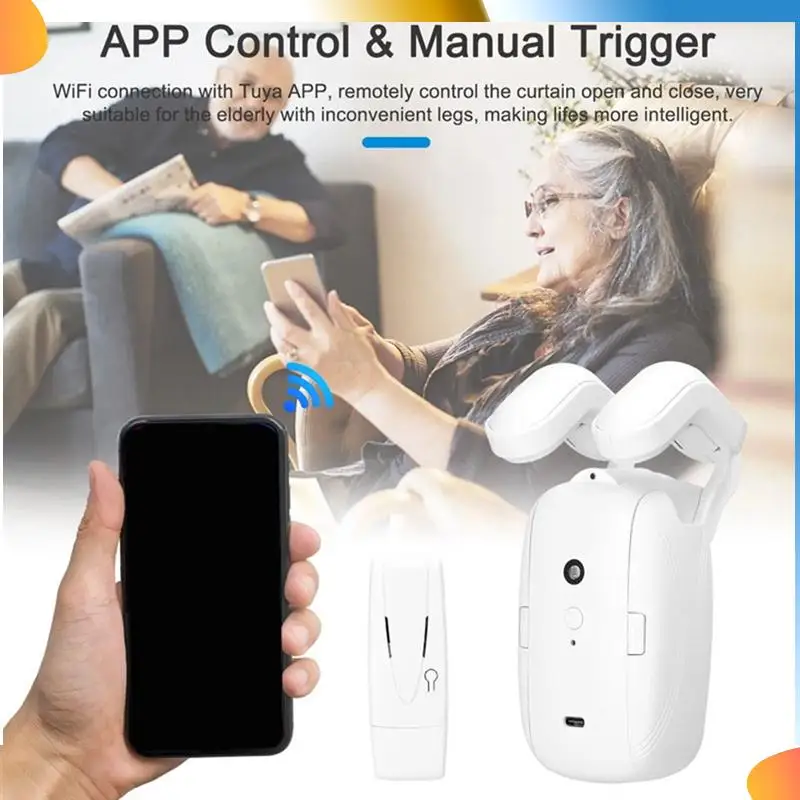 B48A 2PCS Tuya Smart Electric Curtain Motor Bluetooth Voice Curtain Robot APP Control Compatible For Google Home
B48A 2PCS Tuya Smart Electric Curtain Motor Bluetooth Voice Curtain Robot APP Control Compatible For Google Home