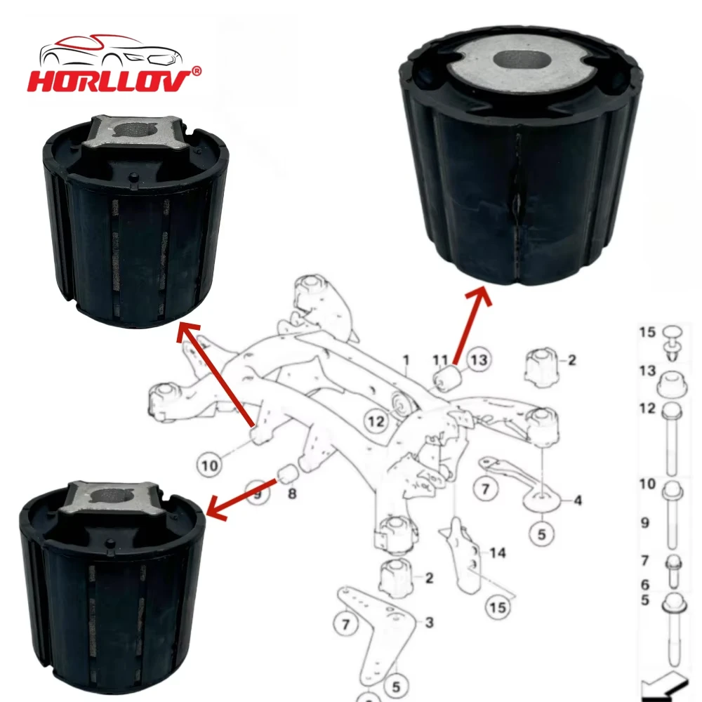 Rear Axle Bushing for BMW E70 E71 F15 F16 Rear Suspension Rear Axle Bushings OEM 33176770948 33176770947
Rear Axle Bushing for BMW E70 E71 F15 F16 Rear Suspension Rear Axle Bushings OEM 33176770948 33176770947