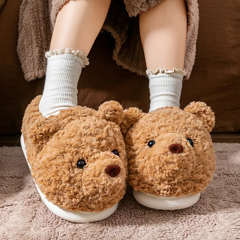 Cute Cartoon Indoor Fluffy Slippers For Women Men Winter Warm House Shoes Soft Plush Anti-slip Couples Home Floor Cotton Shoes
Cute Cartoon Indoor Fluffy Slippers For Women Men Winter Warm House Shoes Soft Plush Anti-slip Couples Home Floor Cotton Shoes