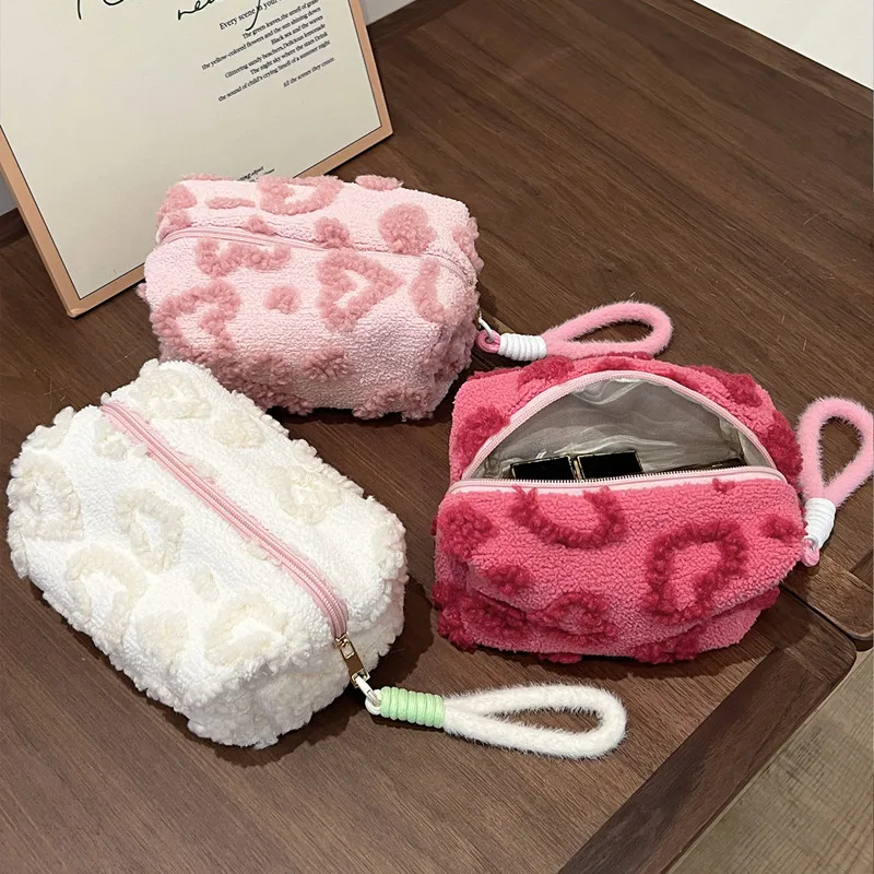 Plush Love Makeup Bags Toiletries Cosmetic Organizer Zipper Bag Travel Wash Pouch Cosmetic Bag Make Up Bags with Wrist Strap
Plush Love Makeup Bags Toiletries Cosmetic Organizer Zipper Bag Travel Wash Pouch Cosmetic Bag Make Up Bags with Wrist Strap
