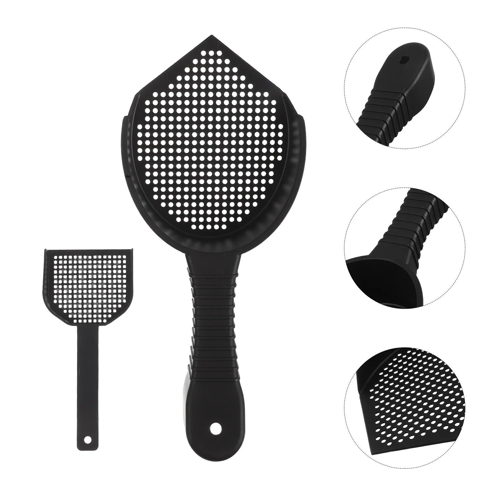 2Pcs Plastic Cat Litter Scoop Ergonomic Handle Slotted Design Fine Sifting Cat Litter Box Reptile Sand Cleaner Durable
2Pcs Plastic Cat Litter Scoop Ergonomic Handle Slotted Design Fine Sifting Cat Litter Box Reptile Sand Cleaner Durable