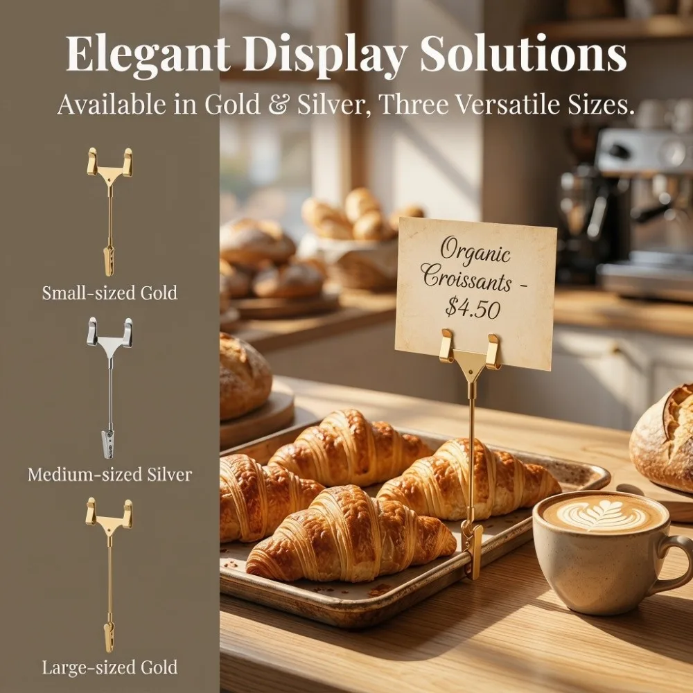 5Pcs Vertical Metal Clip Price Display Sign Alligator Clasp Double Head Price Display Sign Clip Clip on S/M/L
5Pcs Vertical Metal Clip Price Display Sign Alligator Clasp Double Head Price Display Sign Clip Clip on S/M/L