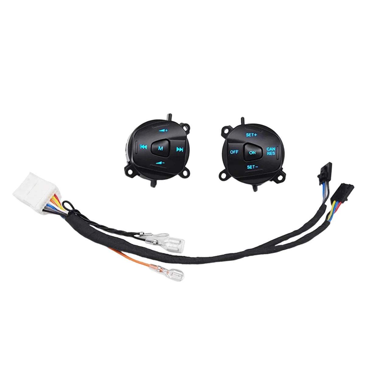Car Blue LED Steering Wheel Cruise Control Switch Button with Wiring for Ford Fiesta MK7 MK8 Escort Ecosport 2013-2015
Car Blue LED Steering Wheel Cruise Control Switch Button with Wiring for Ford Fiesta MK7 MK8 Escort Ecosport 2013-2015