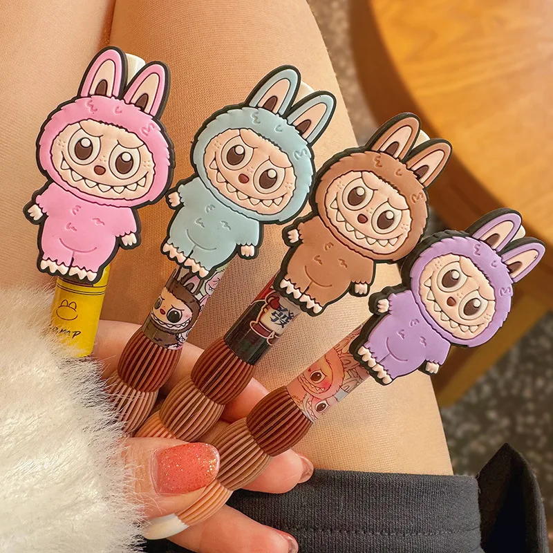 1/4pcs Labubu Cartoon Monster Press Pen High Beauty Cute Girl Pen Three Dimensional Soft Grip Ballpoint Pen Female Student
1/4pcs Labubu Cartoon Monster Press Pen High Beauty Cute Girl Pen Three Dimensional Soft Grip Ballpoint Pen Female Student