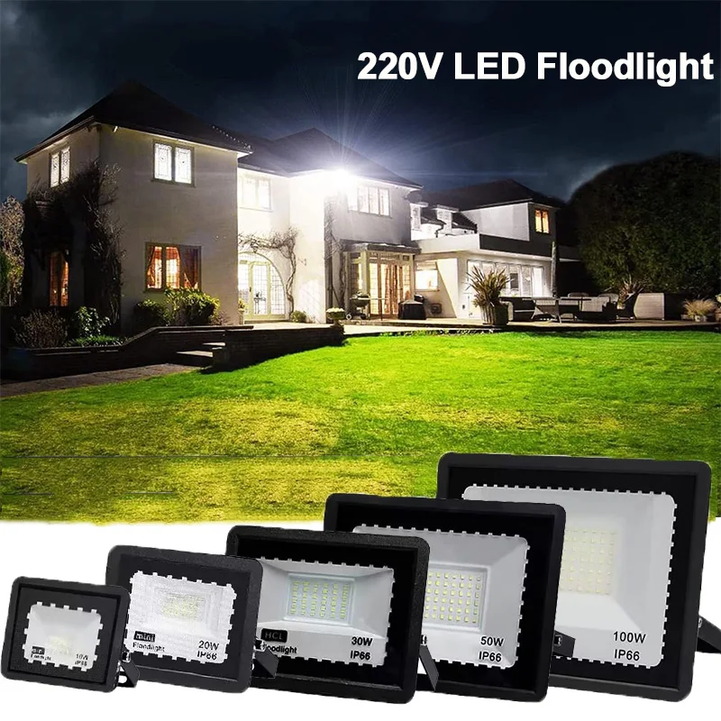 Outdoor LED Flood Lights 10W 20W 30W 50W 100W Bright Security Light IP66 Waterproof White Floodlight for Garage Garden Stadium
Outdoor LED Flood Lights 10W 20W 30W 50W 100W Bright Security Light IP66 Waterproof White Floodlight for Garage Garden Stadium
