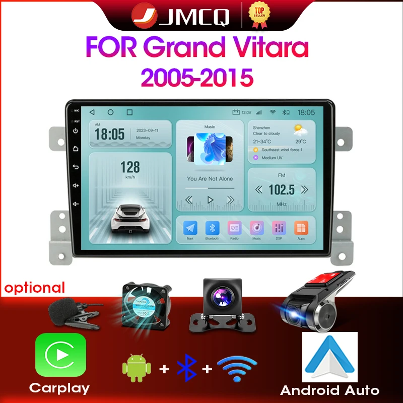 JMCQ 9" Android 4G+WiFi DSP Car Radio Multimedia Video Player For Suzuki Grand Vitara 2005-2015 Navigation GPS 2 din Carplay
JMCQ 9" Android 4G+WiFi DSP Car Radio Multimedia Video Player For Suzuki Grand Vitara 2005-2015 Navigation GPS 2 din Carplay