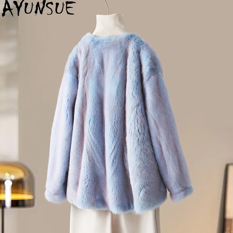 AYUNSUE Natural Whole Female Mink Fur Coat Winter Jacket Women Luxury Clothes Womens Fur Jackets Lady Fluffy Coats Дубленка
AYUNSUE Natural Whole Female Mink Fur Coat Winter Jacket Women Luxury Clothes Womens Fur Jackets Lady Fluffy Coats Дубленка