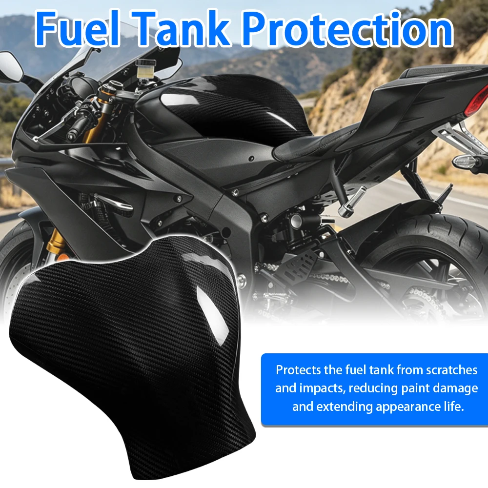 Motorcycle Real Carbon Fiber Fuel Tank Cover Tank Top Protector Fairing Trim Fit For Yamaha YZF R6 YZF-R6 2017 - 2023 2022 2021
Motorcycle Real Carbon Fiber Fuel Tank Cover Tank Top Protector Fairing Trim Fit For Yamaha YZF R6 YZF-R6 2017 - 2023 2022 2021