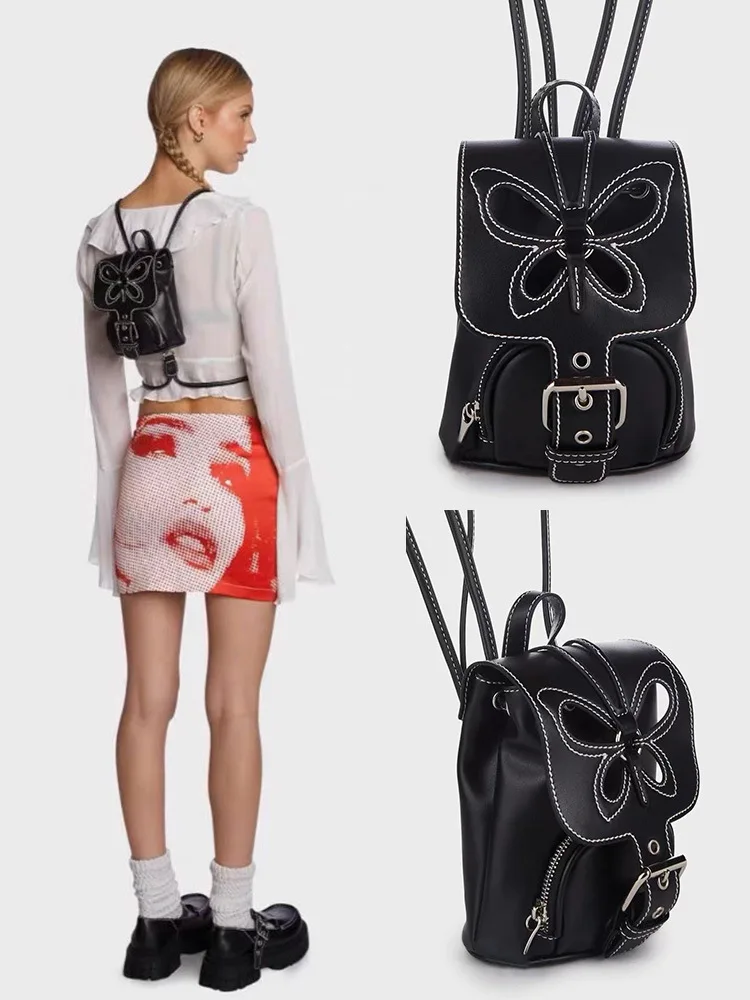 Niche Design Women's Mini Fragrant Backpack Ins Adult Student Butterfly Shoulder Backpack Y2K Girls Punk School Bag
Niche Design Women's Mini Fragrant Backpack Ins Adult Student Butterfly Shoulder Backpack Y2K Girls Punk School Bag