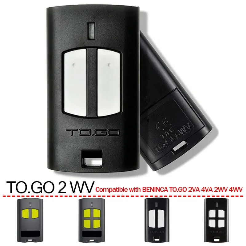 BENINCA TO.GO TO GO TOGO 2WV 4WV WV 2VA 4VA VA Garage Door Remote Control Garage Door Opener Transmitter 433.92MHz Rolling Code
BENINCA TO.GO TO GO TOGO 2WV 4WV WV 2VA 4VA VA Garage Door Remote Control Garage Door Opener Transmitter 433.92MHz Rolling Code