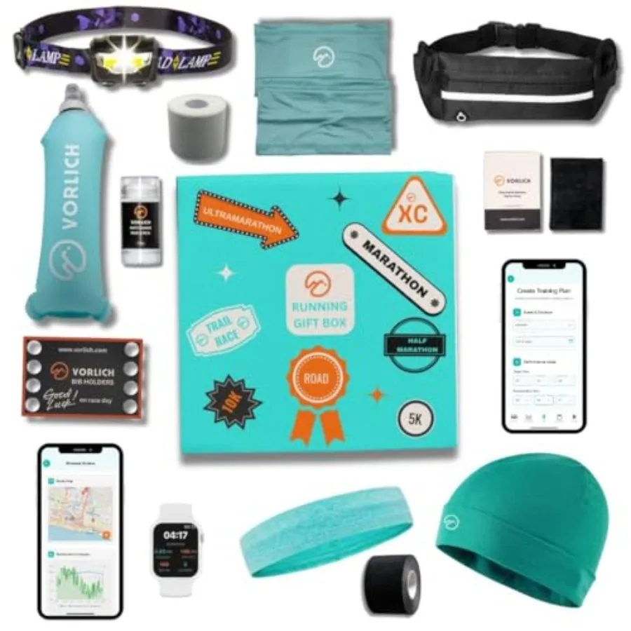 Running Gift Box 13 Essential Items for Runners Female and Men Includes Run APP. Training Plan, Running Belt, Anti-Chafing Balm
Running Gift Box 13 Essential Items for Runners Female and Men Includes Run APP. Training Plan, Running Belt, Anti-Chafing Balm