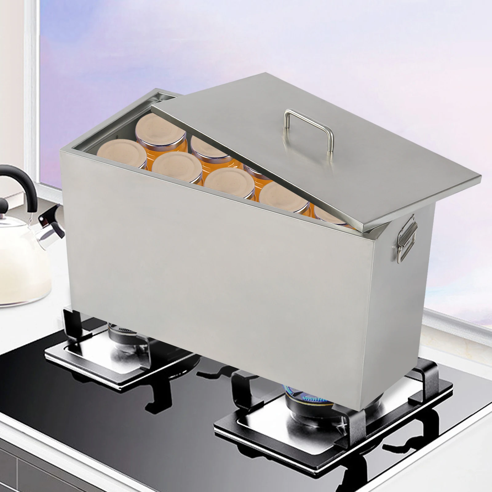 Консервы для водяной баны, консервный горшок, консервы для кипящей воды с 2 стойками для консервирования, большой горшок из нержавеющей стали
Консервы для водяной баны, консервный горшок, консервы для кипящей воды с 2 стойками для консервирования, большой горшок из нержавеющей стали