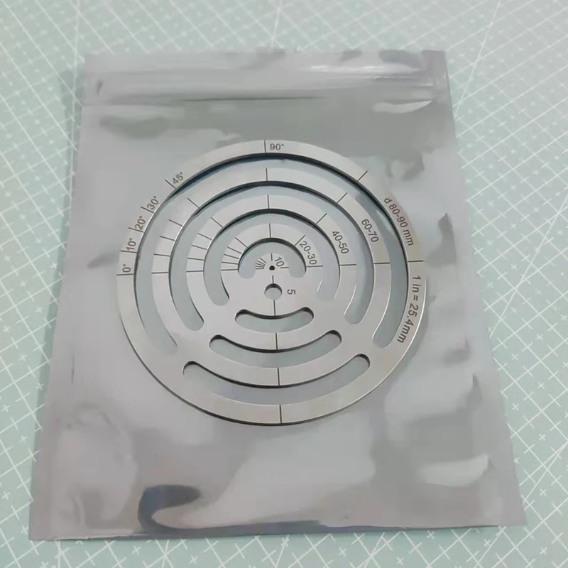 Leather Cutting Tools Corner Cutting Ruler Metal Concentric Circles Template Round Leather Corner Punch-A51M
Leather Cutting Tools Corner Cutting Ruler Metal Concentric Circles Template Round Leather Corner Punch-A51M