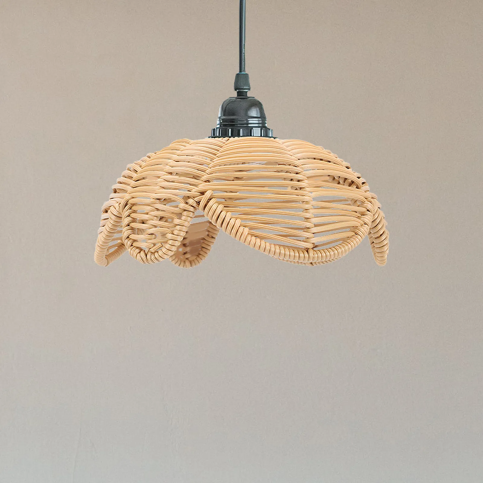 Rustic Style Woven Lamp Shade Pendant Ceiling Light Cover Brown Durable Metal Bedroom Living Room Kitchen Lighting Accessory
Rustic Style Woven Lamp Shade Pendant Ceiling Light Cover Brown Durable Metal Bedroom Living Room Kitchen Lighting Accessory