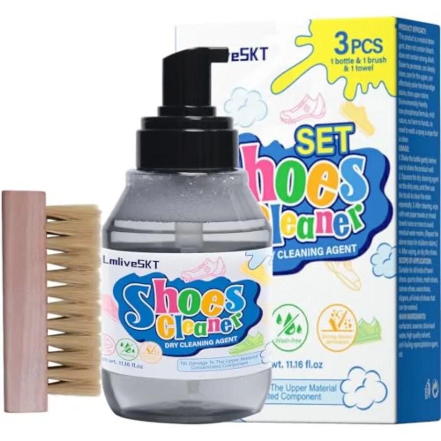 Shoe Cleaner Kit, Deep Cleaning Sneaker Cleaner for Stain Removal, Quick Drying White Shoe Cleaner for Leather, Tennis, Athleti
Shoe Cleaner Kit, Deep Cleaning Sneaker Cleaner for Stain Removal, Quick Drying White Shoe Cleaner for Leather, Tennis, Athleti