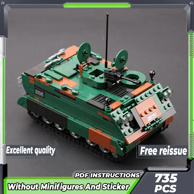 Military Tank Model Moc Building Bricks MTW-M113 Armored Car Technology Modular Blocks Gifts Christmas Toys DIY Sets Assembly
Military Tank Model Moc Building Bricks MTW-M113 Armored Car Technology Modular Blocks Gifts Christmas Toys DIY Sets Assembly