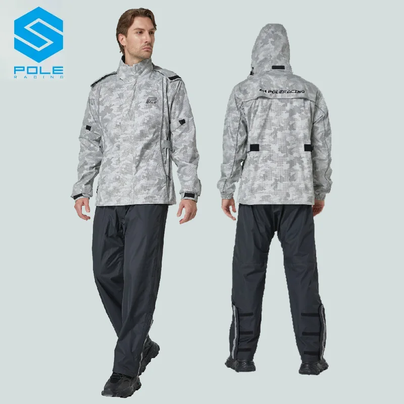 POLE Motorcycle Rain Coat Wear-resistant Men's and Women's Split Raincoat Rain Pants Suit Rainstorm-proof Motorcycle Equipment
POLE Motorcycle Rain Coat Wear-resistant Men's and Women's Split Raincoat Rain Pants Suit Rainstorm-proof Motorcycle Equipment
