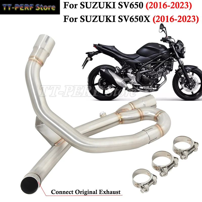 Slip On For Suzuki SV650 SV650X 2016 - 2023 Motorcycle Exhaust Escape Systems Replace Header Down Original Link Pipe Muffler
Slip On For Suzuki SV650 SV650X 2016 - 2023 Motorcycle Exhaust Escape Systems Replace Header Down Original Link Pipe Muffler