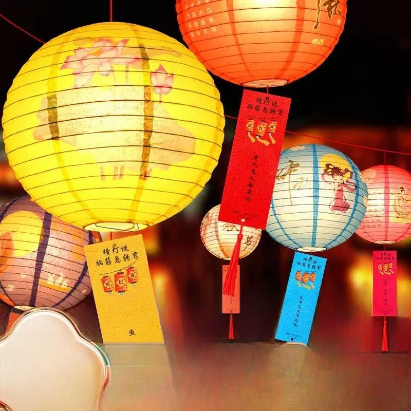New Mid-Autumn Festival Riddle Lantern Ancient Style Activity Atmosphere Scene Matte Lantern Decoration Arrangement Hanging O...
New Mid-Autumn Festival Riddle Lantern Ancient Style Activity Atmosphere Scene Matte Lantern Decoration Arrangement Hanging O...