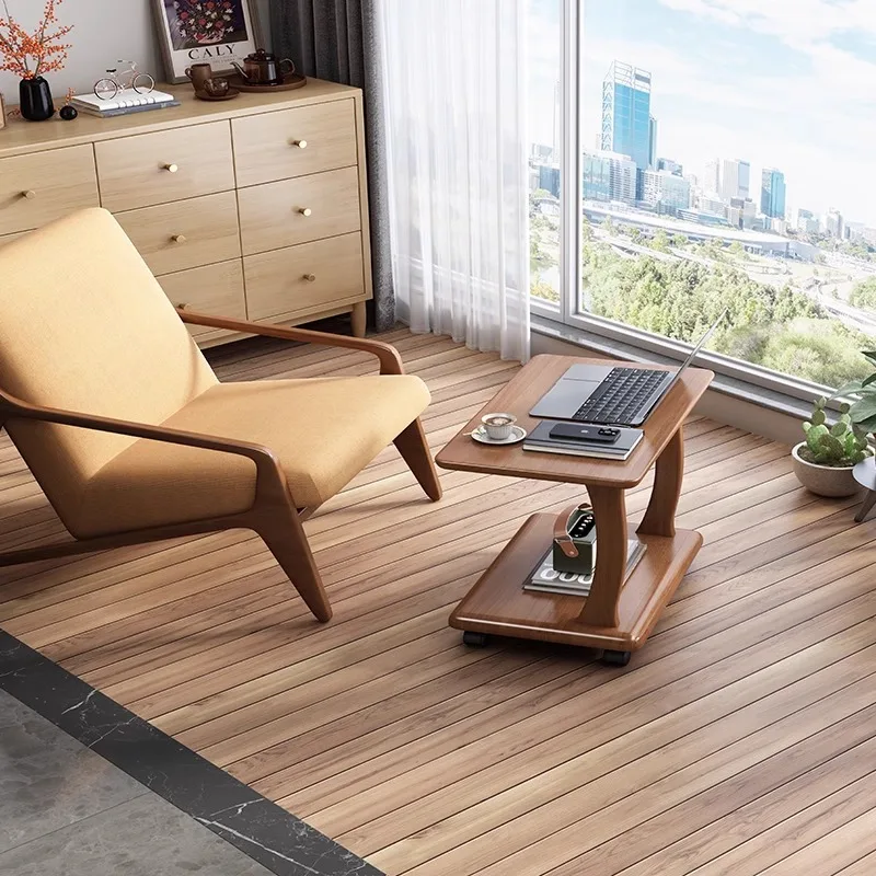 Solid wood wheeled simple desk, small apartment, mini computer desk, shelf side cabinet
Solid wood wheeled simple desk, small apartment, mini computer desk, shelf side cabinet