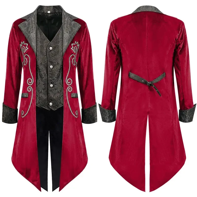 KK56Halloween Renaissance Costume For Men Steampunk Gothic Embroidered Victorian Jacket Vintage Tailcoat Medieval Frock Coat.OJ6
KK56Halloween Renaissance Costume For Men Steampunk Gothic Embroidered Victorian Jacket Vintage Tailcoat Medieval Frock Coat.OJ6