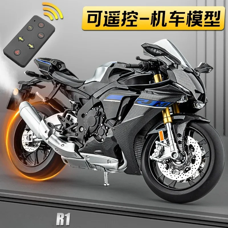 Remote Control 1:6 R1 Superbike Alloy Diecast Motorcycle Model With Spray Shock Absorption Sound Gifts
Remote Control 1:6 R1 Superbike Alloy Diecast Motorcycle Model With Spray Shock Absorption Sound Gifts